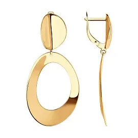 Серьги подвесные 029045 золото_0