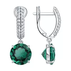 Серьги подвесные 92023195 серебро_0