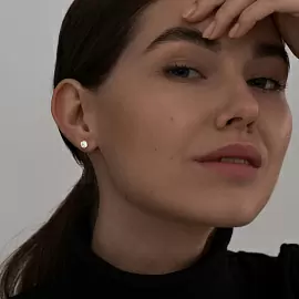 Серьги пусеты 93022269 серебро_2