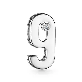 Подвеска бегунок 03-3807.000Б-00 серебро Цифры_0