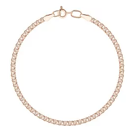 Браслет классический 7040200П-18 золото Пустотелый_0