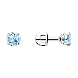 Серьги пусеты 92021086 серебро_0