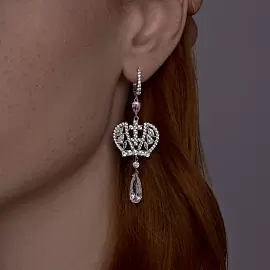 Серьги подвесные 94026770 серебро_1