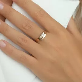 Кольцо один камень 11108 золото_1