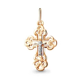 Крест христианский 14584.1 золото Полновесный