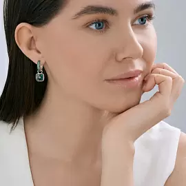 Серьги подвесные 92023230 серебро_1