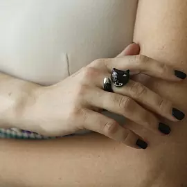 Кольцо EX000011RB-001R ювелирный сплав Пантера_1