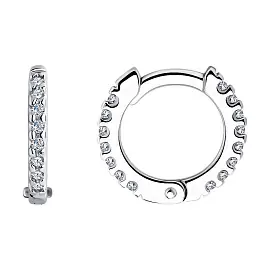 Серьги дорожка 94025998 серебро Колечки_0