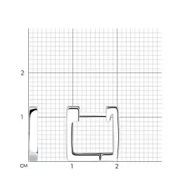 Серьги основа 94025886 серебро Квадрат_1