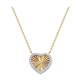 Колье 070702 золото Сердце_0