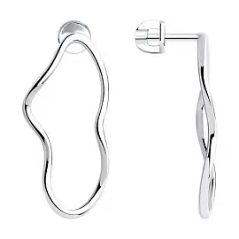 Серьги подвесные 94025899 серебро_0