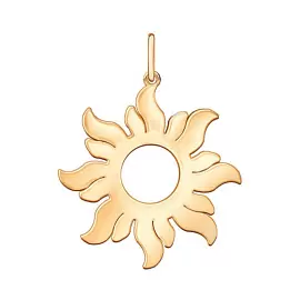 Подвеска 0400676-00240 золото Солнце_0