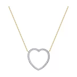 Колье 070690 золото Сердце_0