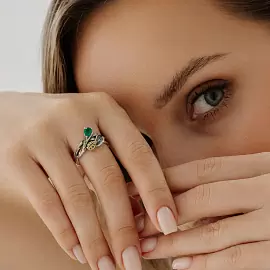 Кольцо 1317392128-60 серебро Божья коровка_1