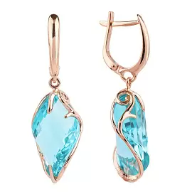 Серьги подвесные 0343-1 топ золото_0