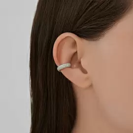 Серьги кафф 94170385 серебро_1