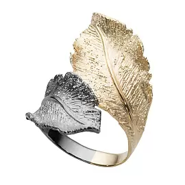 Кольцо SAN1907.BY серебро Лист_0