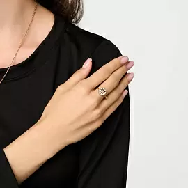 Кольцо 1002153-2 золото Диор_2