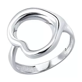 Кольцо 94014695 серебро Сердце_0