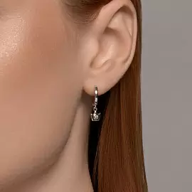 Серьги подвесные 94026516 серебро Корона_1