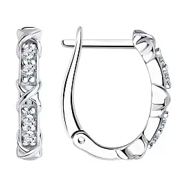 Серьги 94025079 серебро Тиффани Х_0