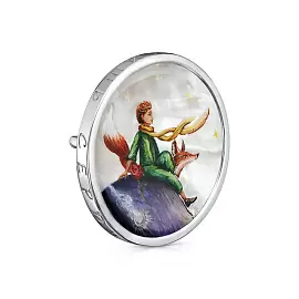 Брошь 5-228-62400 серебро Принц_1