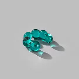 Серьги кафф 00-00000042 зел без пробы молекула_1