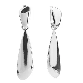 Серьги подвесные СЛ055-06 серебро_0