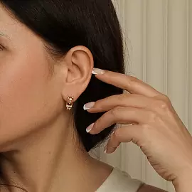 Серьги кл3731а-01 золото Картье пантера_1