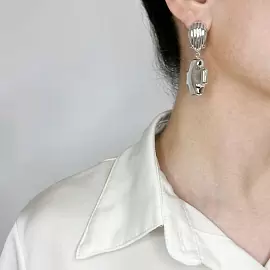 Серьги подвесные 503355610 ювелирный сплав_1