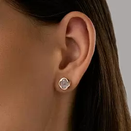 Серьги пусеты 2002753-2 золото Луи Виттон_1