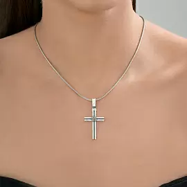 Крест декоративный 95-130-02273-1 серебро_3