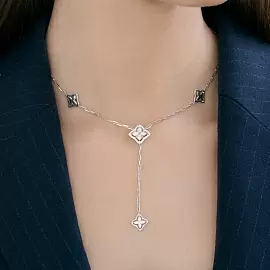 Колье галстук 94071343 серебро Роберто Коин_1