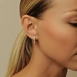 Серьги 23462 золото Булгари Змея_1