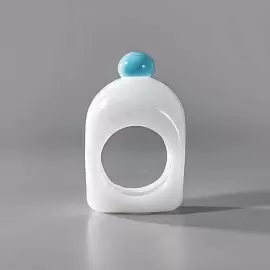 Кольцо 00-00000109 бел без пробы Конфета_1