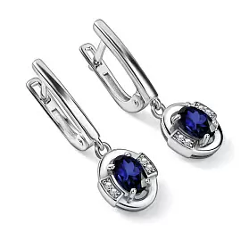 Серьги подвесные 02-4563.000С-00 серебро_1