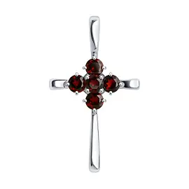 Крест декоративный 92030722 серебро_0
