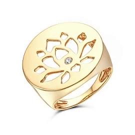 Кольцо К130-1589 золото Лотос