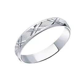 Кольцо обручальное 632-4-925 серебро_0