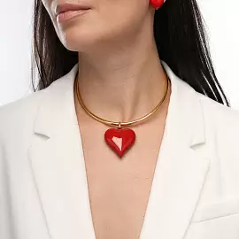 Колье BS050300GER-00N1 ювелирный сплав Сердце_1