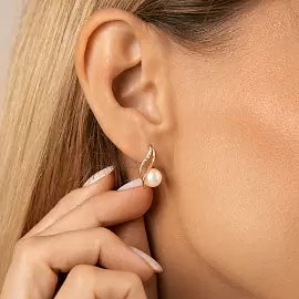 Серьги 290-1-836Р золото_1