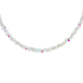 Бусы чокер К-Юкб-80-2-с-38 серебро_0