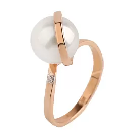 Кольцо один камень 190-1-962Р золото_0