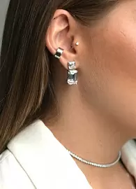 Серьги подвесные EA008088 серебро_1