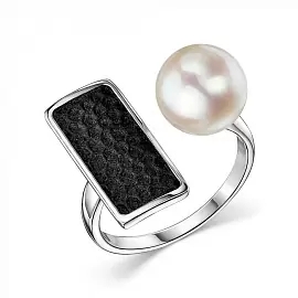 Кольцо один камень 51863SP1B серебро_0