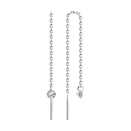 Серьги продевки 94025760 серебро_0