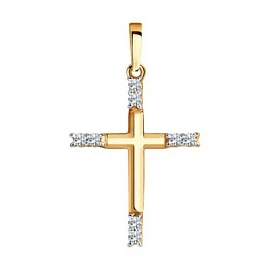 Крест христианский 036497 золото