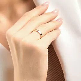 Кольцо обручальное Кл0099-К золото шайба_1