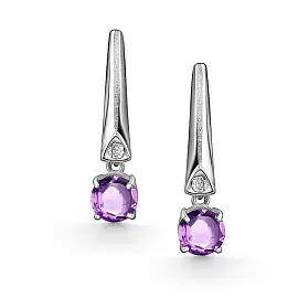 Серьги подвесные 02-4343.БРАМ-00 серебро_1