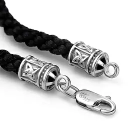 Браслет текстильный 05-5325.0000-00 серебро Спаси и сохрани_2